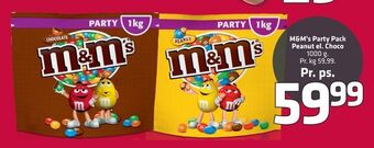 Fleggaard M&m's party pack peanut el. choco tilbud
