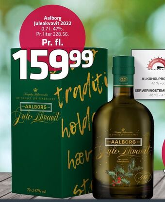Fleggaard Aalborg juleakvavit 2022 tilbud