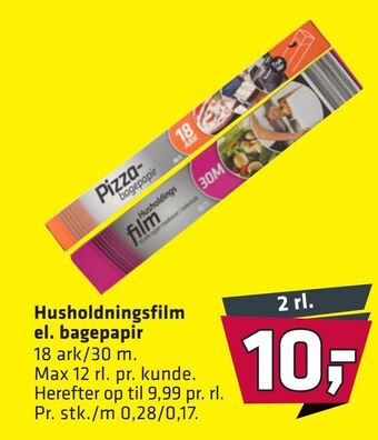 Fleggaard Husholdningsfilm el. bagepapir tilbud