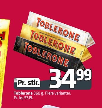 Fleggaard Toblerone tilbud