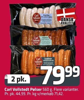 Fleggaard Carl vollstedt pølser tilbud