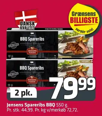 Fleggaard Jensens spareribs bbq tilbud