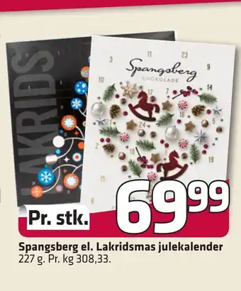 Fleggaard Spangsberg el. lakridsmas julekalender tilbud