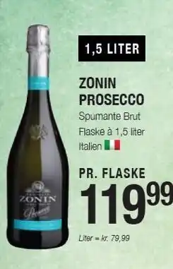 Otto Duborg Zonin prosecco 1,5 liter tilbud