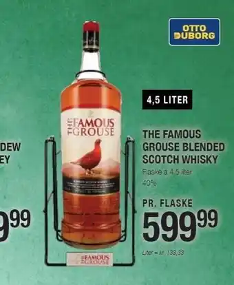 Otto Duborg The famous grouse blended scotch whiskey tilbud