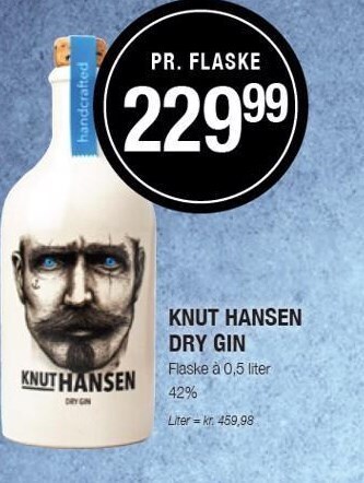 Otto Duborg Knut hansen dry gin tilbud