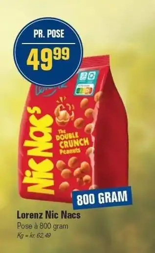Otto Duborg Lorenz nic nacs 800 g. tilbud