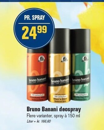 Otto Duborg Bruno banani deospray tilbud