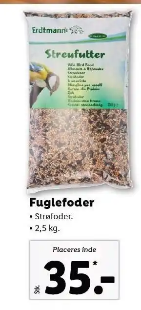 Lidl Fuglefoder 2,5 kg tilbud