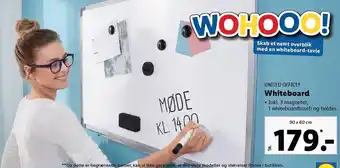 Lidl Whiteboard incl tilbehør tilbud