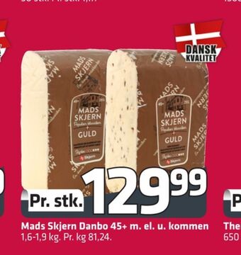 Fleggaard Mads skjern skæreost 45+ guld tilbud