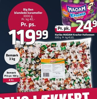 Fleggaard Big ben karameller tilbud