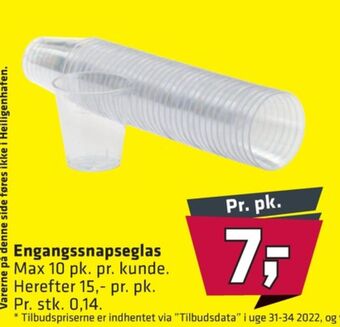 Fleggaard Ukendt engangsglas tilbud