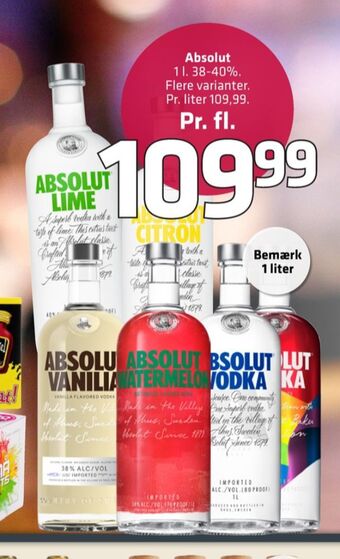 Fleggaard Absolut vodka tilbud