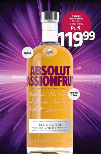 Fleggaard Absolut vodka tilbud