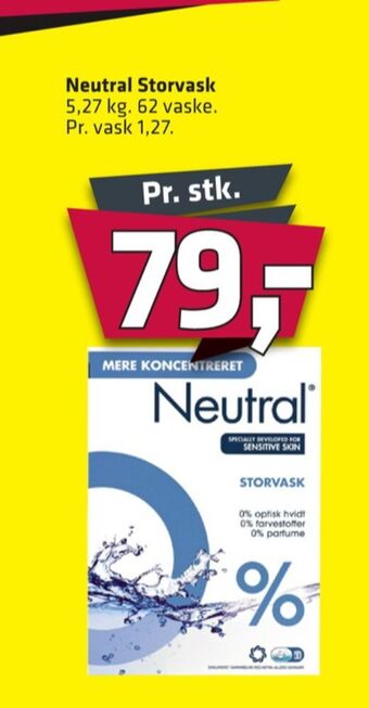 Fleggaard Neutral vaskepulver tilbud