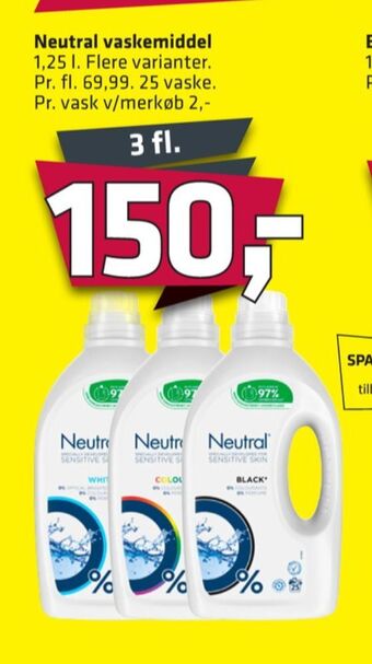Fleggaard Neutral vaskemiddel-flydende tilbud