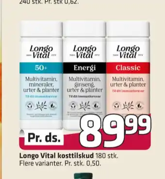 Fleggaard Longo vital vitaminer tilbud
