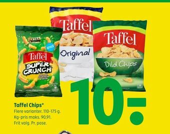 Coop 365 Taffel chips tilbud