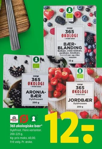Coop 365 365 økologiske bær tilbud