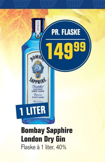 Otto Duborg Bombay sapphire london dry gin tilbud