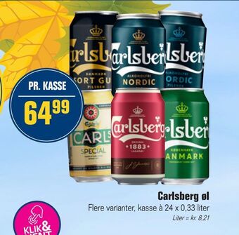Otto Duborg Carlsberg øl tilbud