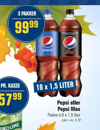 Otto Duborg Pepsi eller pepsi max tilbud
