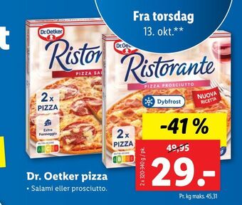 Lidl Dr. oetker pizza tilbud