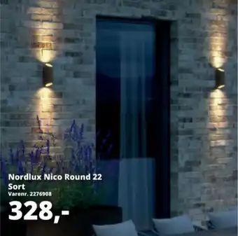 Nico round væglampe