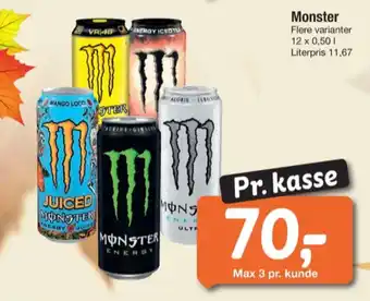 Fakta Tyskland Monster energidrik tilbud