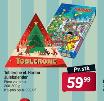Toblerone julekalender