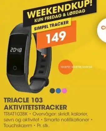 Expert Triacle 103 Aktivitetstracker TRIAT103BK tilbud