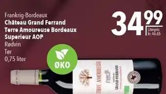Château grand ferrand torre amoureuse bordeaux superiour aop