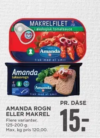MENY Amanda rogn el. makrel tilbud