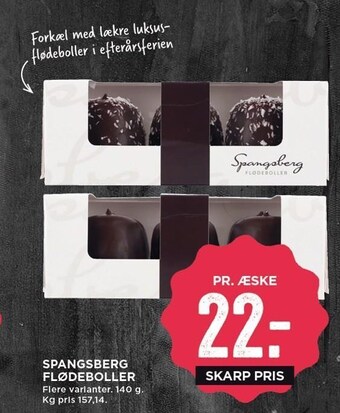 MENY Spangsberg flødeboller tilbud