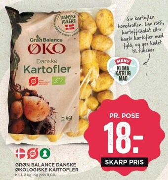 MENY Grøn balance danske økologiske kartofler tilbud