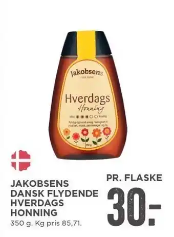 MENY Jakobsens dansk flydende hverdags honning tilbud