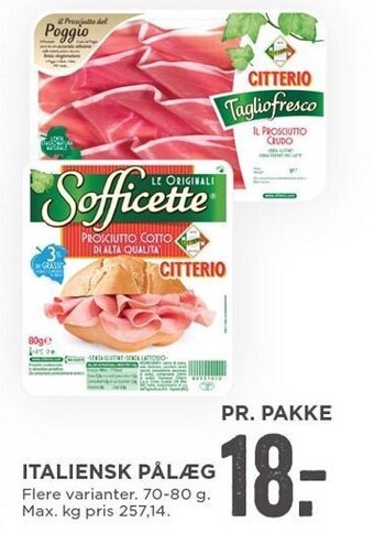 MENY Italiensk pålæg tilbud