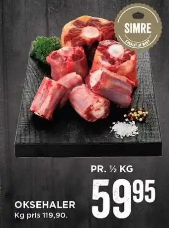 MENY Oksehaler pr. 1/2 kg. tilbud