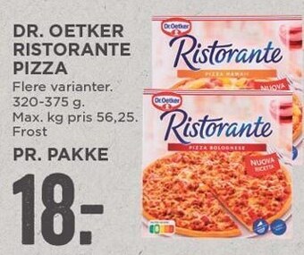 MENY Dr. oetker ristorante pizza tilbud