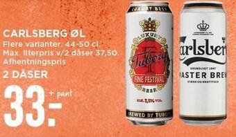 MENY Carlsberg øl tilbud