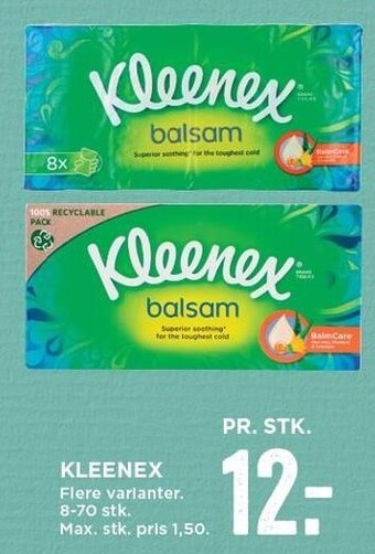 MENY Kleenex tilbud
