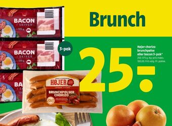 Coop 365 Højer pølser brunchpølser tilbud