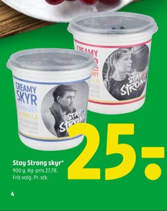 Coop 365 Stay strong skyr blåbær & vanilje tilbud