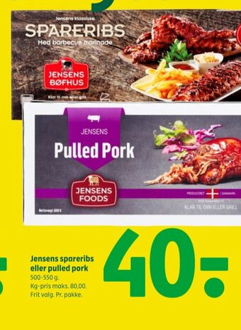 Coop 365 Jensens pulled pork tilbud