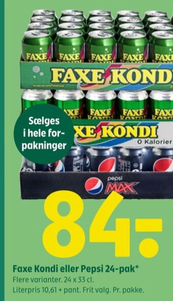 Coop 365 Faxe kondi sportssodavand tilbud