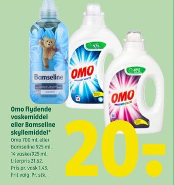 Coop 365 Omo vaskemiddel-flydende tilbud