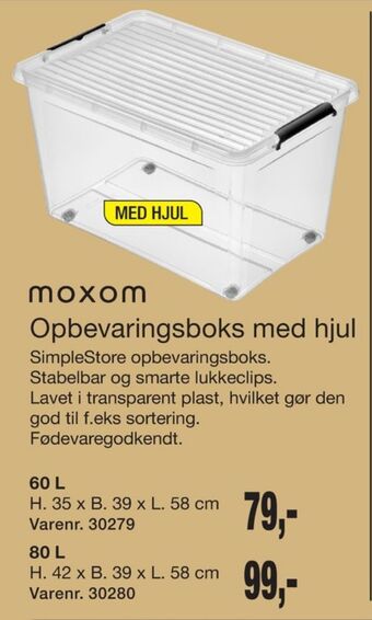 Harald Nyborg Moxom opbevaringsboks tilbud