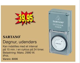 Harald Nyborg Sartano døgnur tilbud