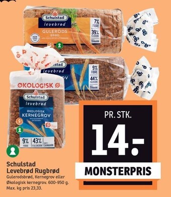 SPAR Schulstad levebrød rugbrød tilbud